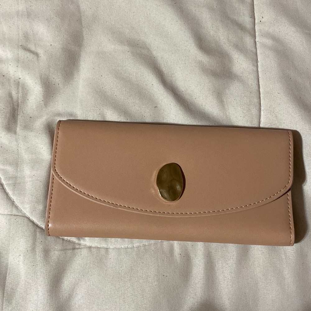 Trifold blush pink wallet